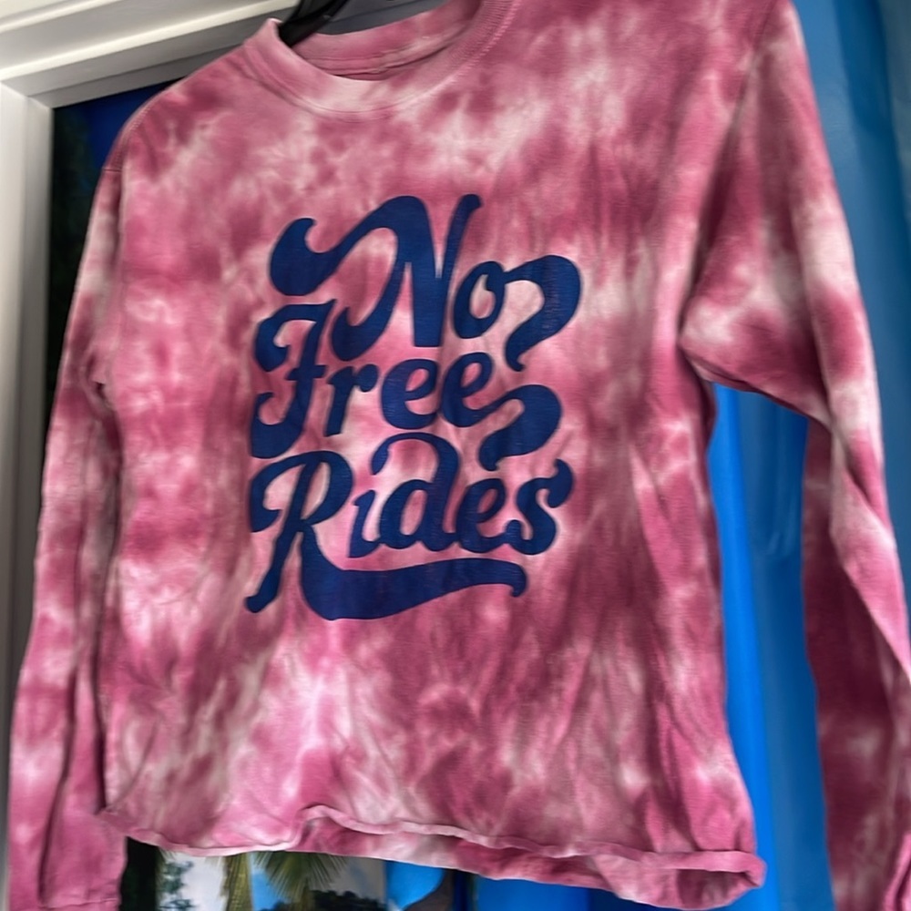 Cute No Free Rides l/s crop shirt M - Picture 2 of 5